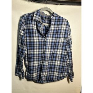 Eddie Bauer Mens Classic Fit Plaid Flannel Button Up Shirt Size Small